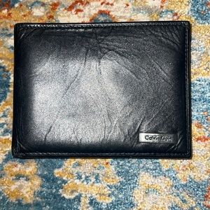 Black Calvin Klein wallet leather
